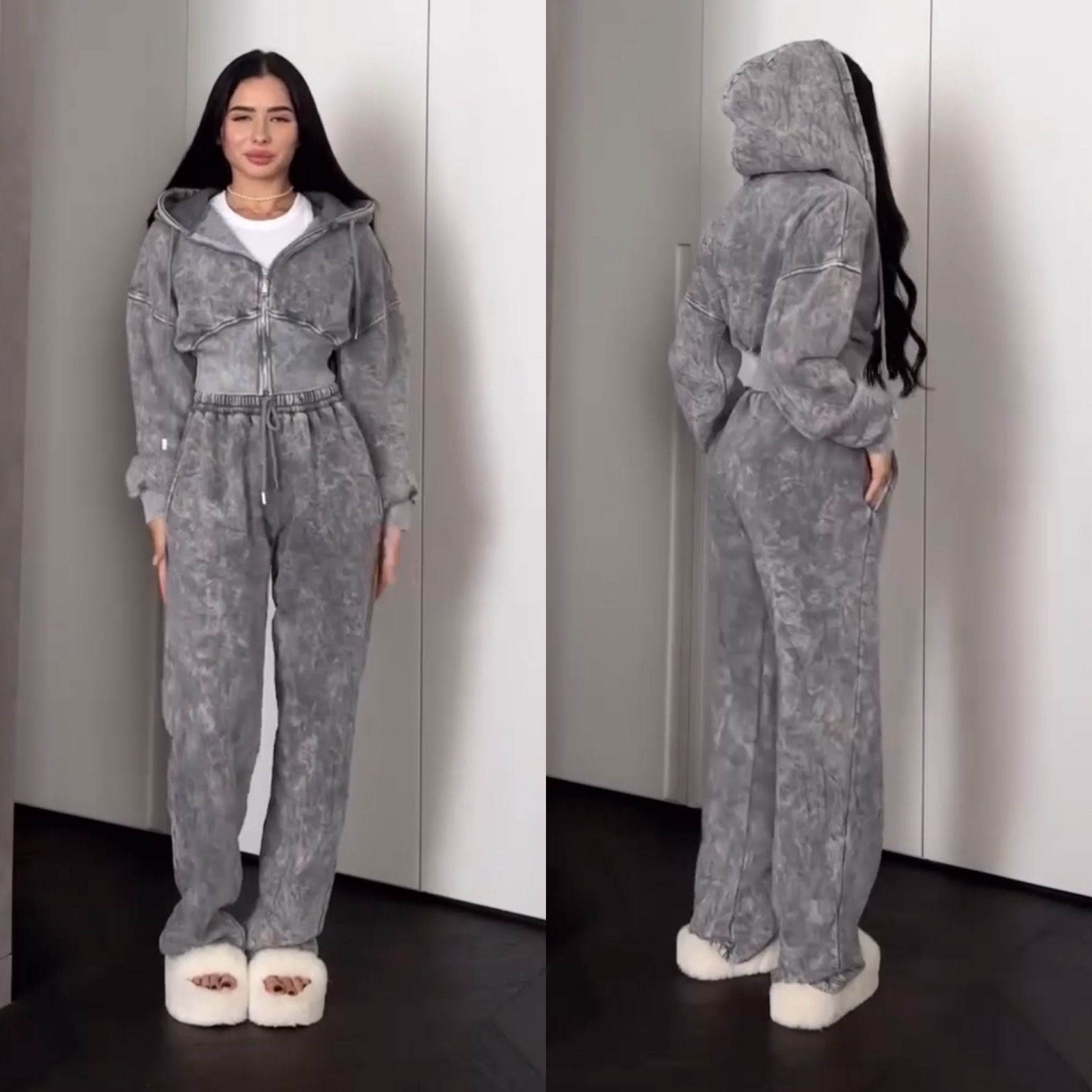 Zara - Elegancki komplet Speed Top i spodnie